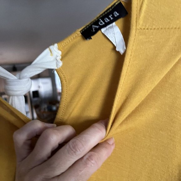 Women’s ADARA 1/4 Length sleeves Shirt ,blouse, top size S Stretchy For Med - Picture 4 of 7